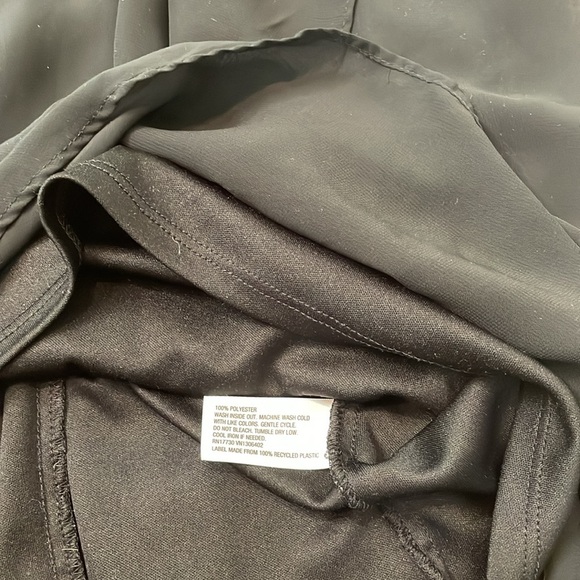 Xhilaration Stylish Black Wrap Dress with Spaghetti Straps. Small Petite - Picture 6 of 7